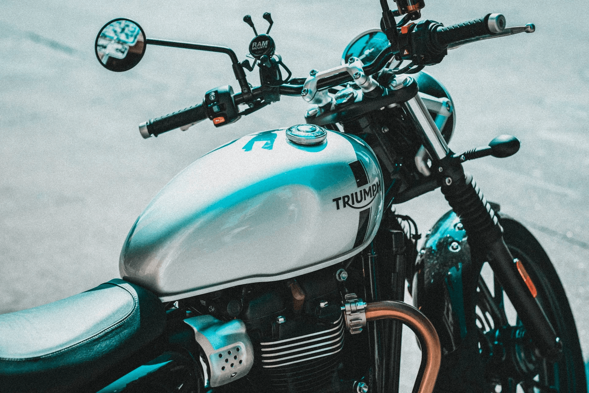 Picture of a Triumph motorcycle